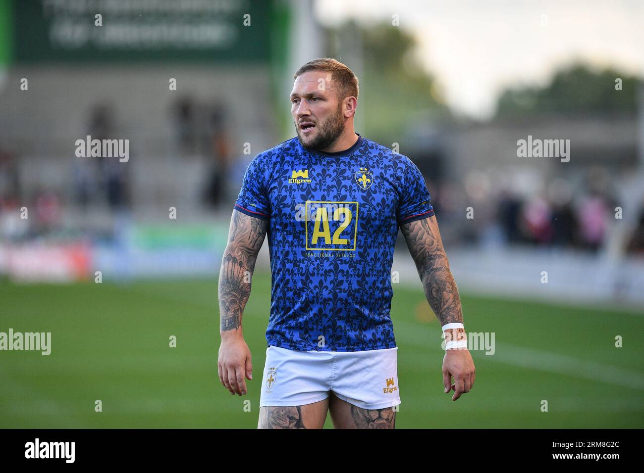 Salford, England - 25th August 2023 Wakefield Trinity's Josh Griffin ...