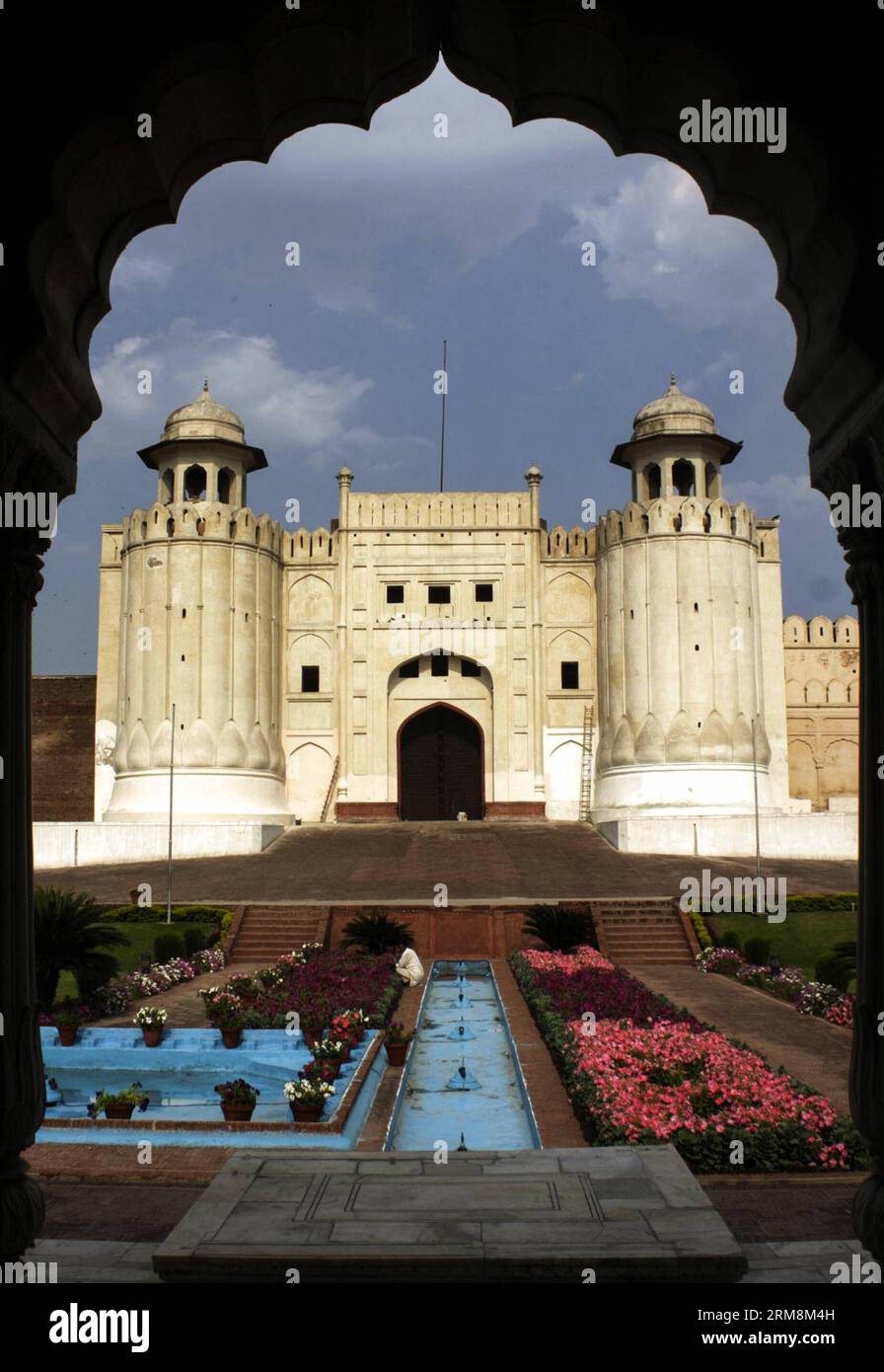 Photo taken on April 19, 2014 shows the view of Lahore Fort or Shahi