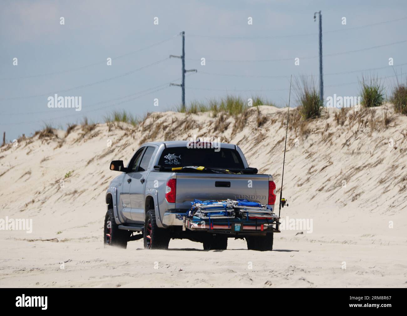Savage Ditch, Delaware, U.S.A July 4, 2023 A silver Toyota Tundra