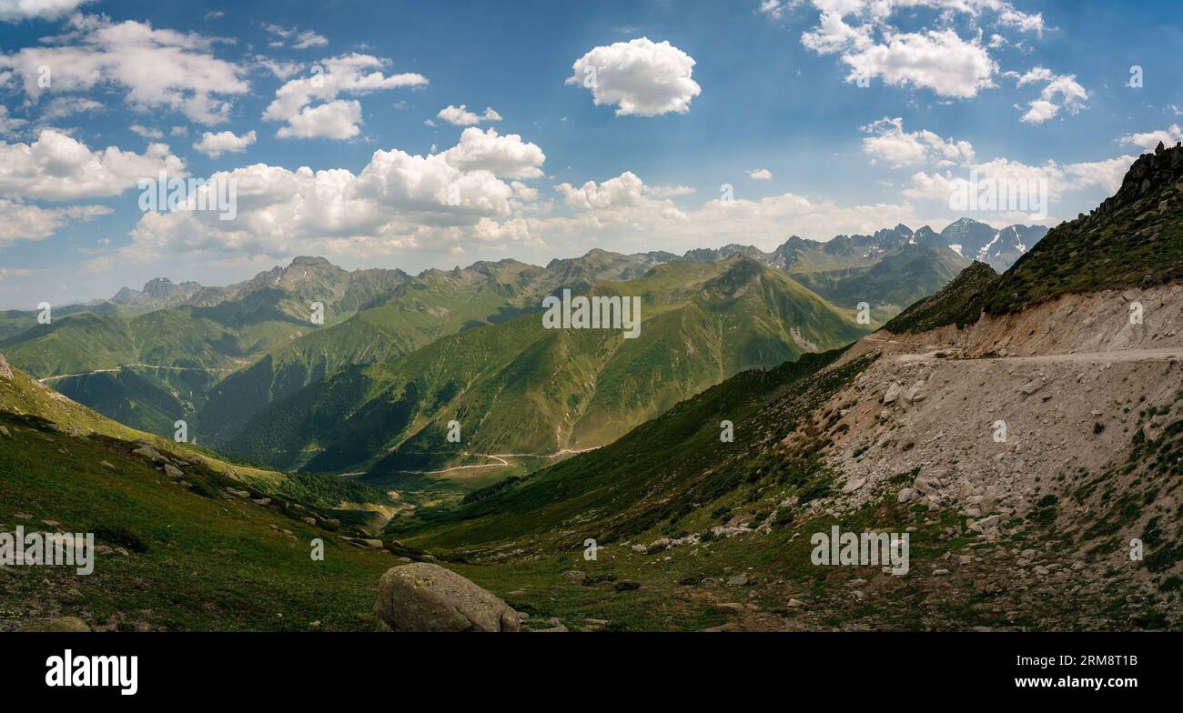 Kavrun valley and Kavrun plateau in the Black Sea region of Turkey Stock Photo