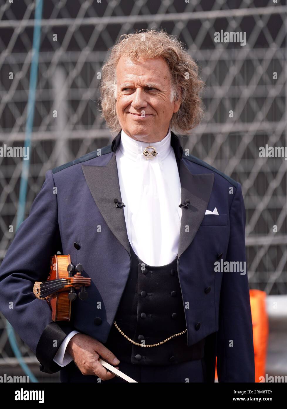 Dutch Violinist Andre Rieu during the Netherlands Grand Prix at CM.com Circuit Zandvoort, Netherlands. Picture date: Sunday August 27, 2023. Stock Photo