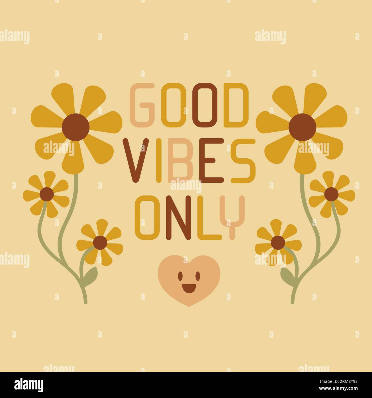 Good Vibes Only Groovy Vector Illustration Stock Vector Image Art Alamy good-vibes-only-groovy-vector-illustration-stock-vector-image-art-alamy