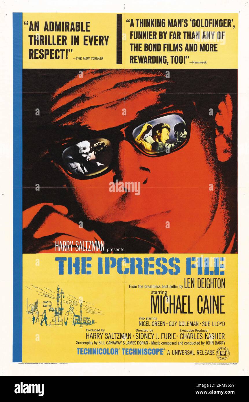 The Ipcress File (Universal, 1965). Michael Caine/Harry Palmer spy series. Stock Photo
