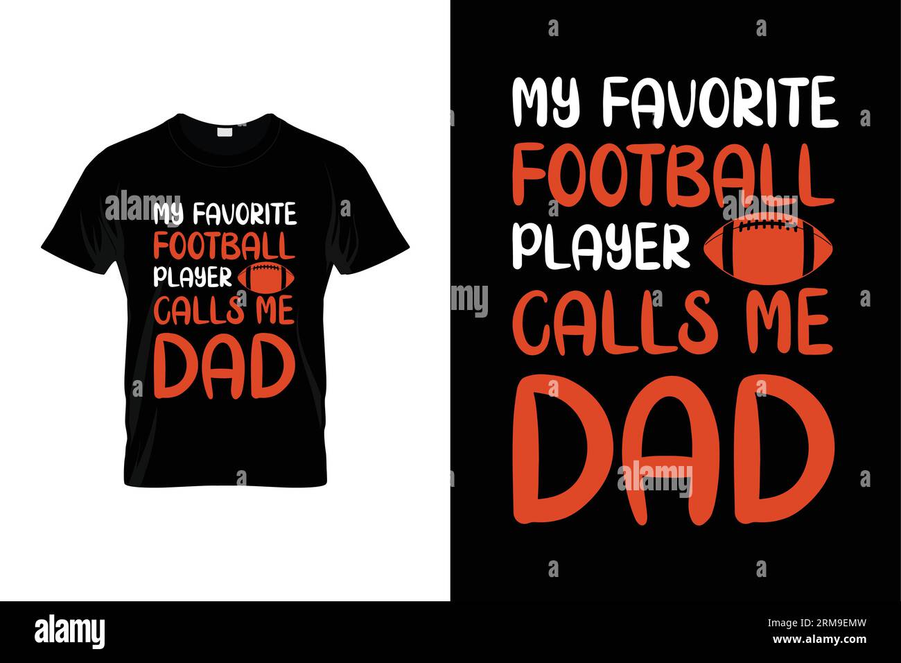 My Favorite Football Player Calls Me Dad Funny Basketball T-shirt Stock Vector