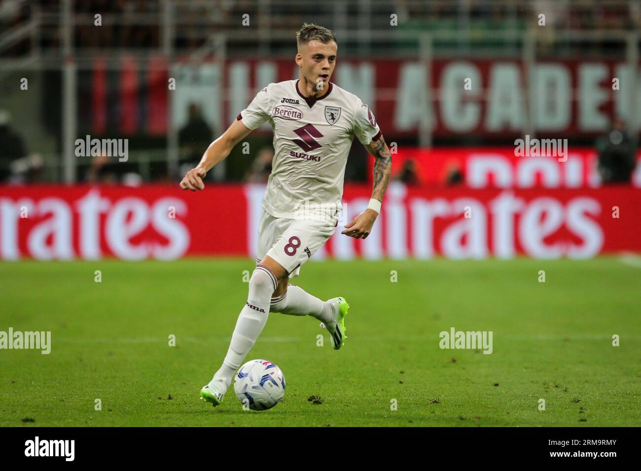 MILAN, ITALY, 26.08.2023 – SERIE A: Milan and Torino play for the second round of the Italian Championship, at the Giuseppe Mezza Stadium, San Siro. Stock Photo