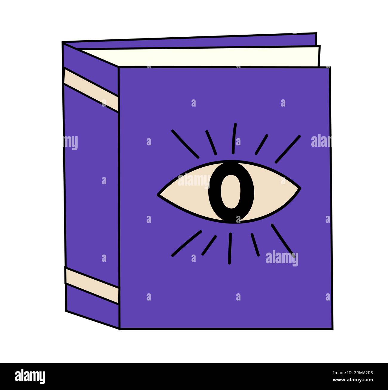 Witch magic spell book. Mystical alchemy recipes. Astrology symbol