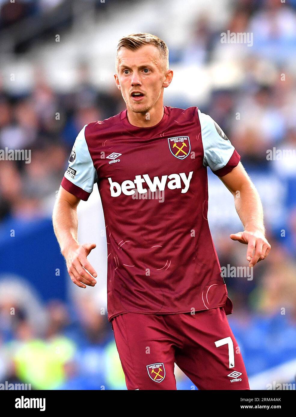 James Ward-Prowse of West Ham during the Premier League match between ...