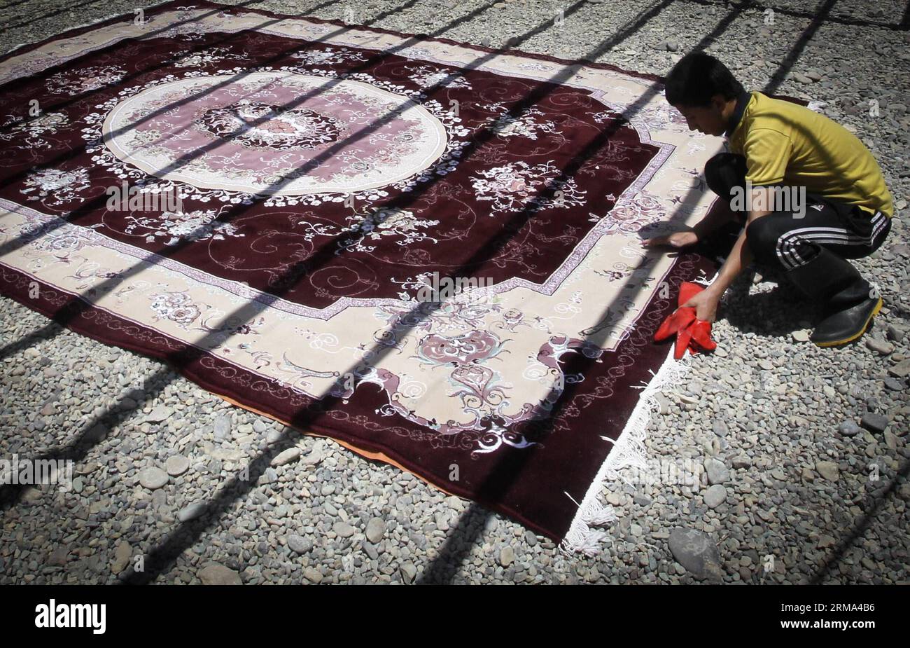 Iran varamin carpet hi-res stock photography and images - Alamy