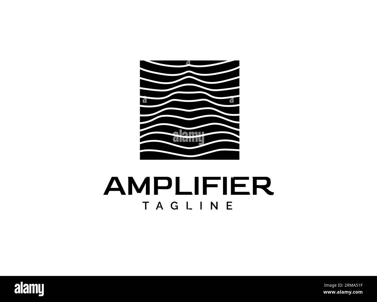 Introducing the "Amplifier eko wave abstract logo design," a seamless