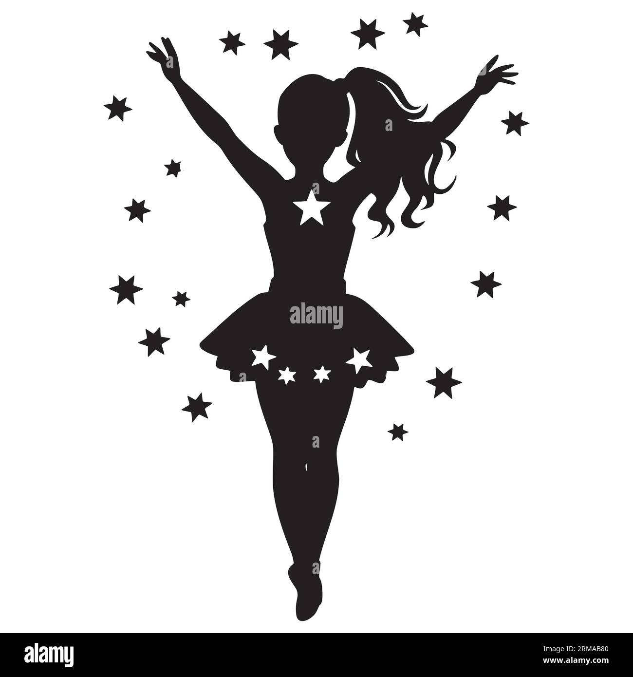 High school cheerleader Stock Vector Images Alamy