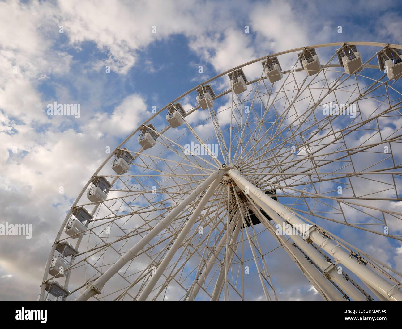 Ferris cantilevered observation wheel Stock Photo Alamy