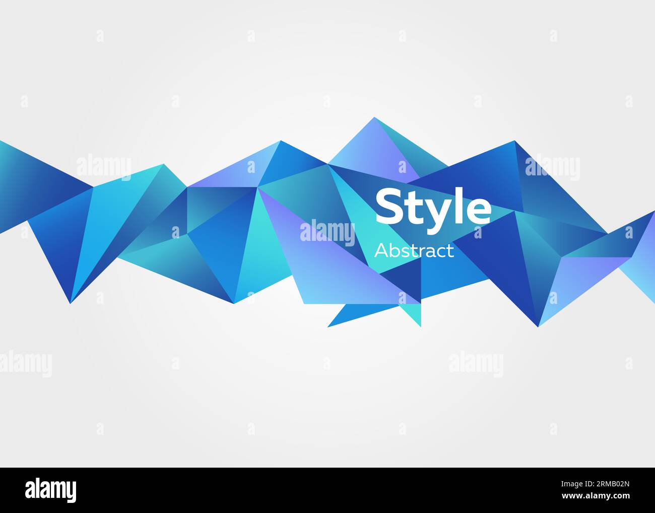 Abstract illustration of volumetric crystal gradient element Stock ...