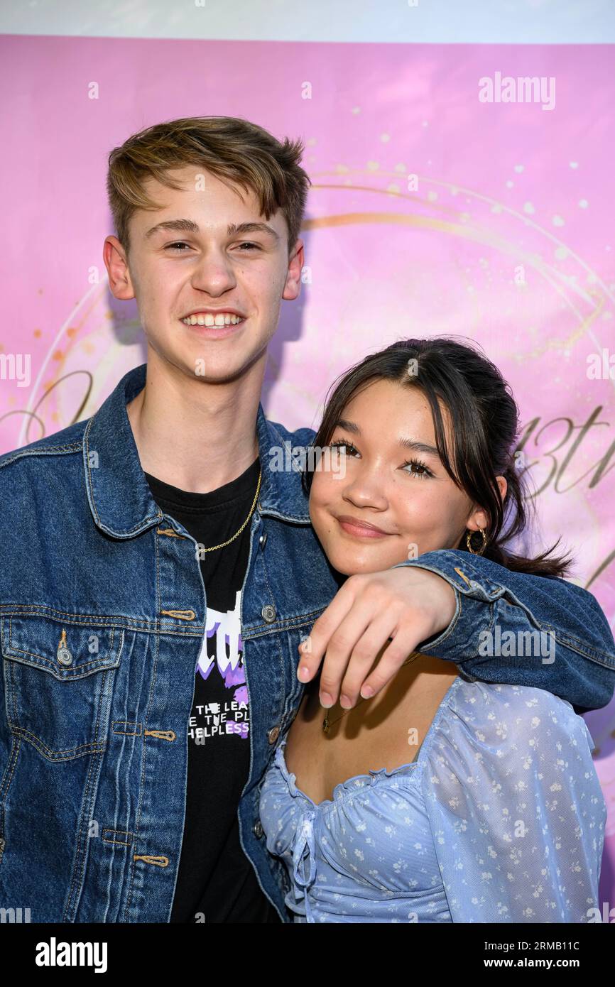 Los Angeles, USA. 26th Aug, 2023. Rapper Jesse Peterson with girlfriend ...