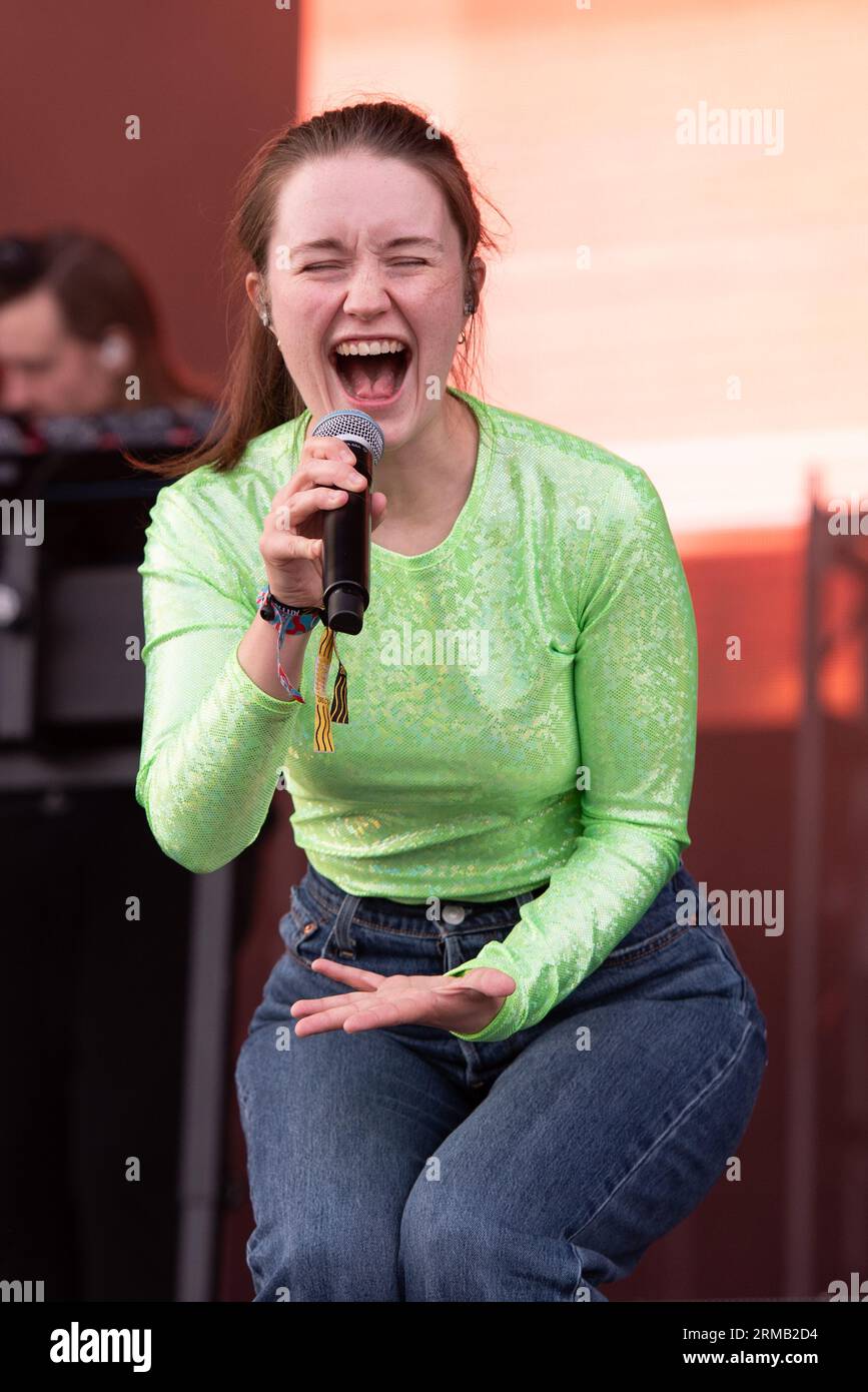 Sigrid performs at Victorious Festival 2023 in Portsmouth, Hampshire, UK, 27 August 2022 Stock Photo