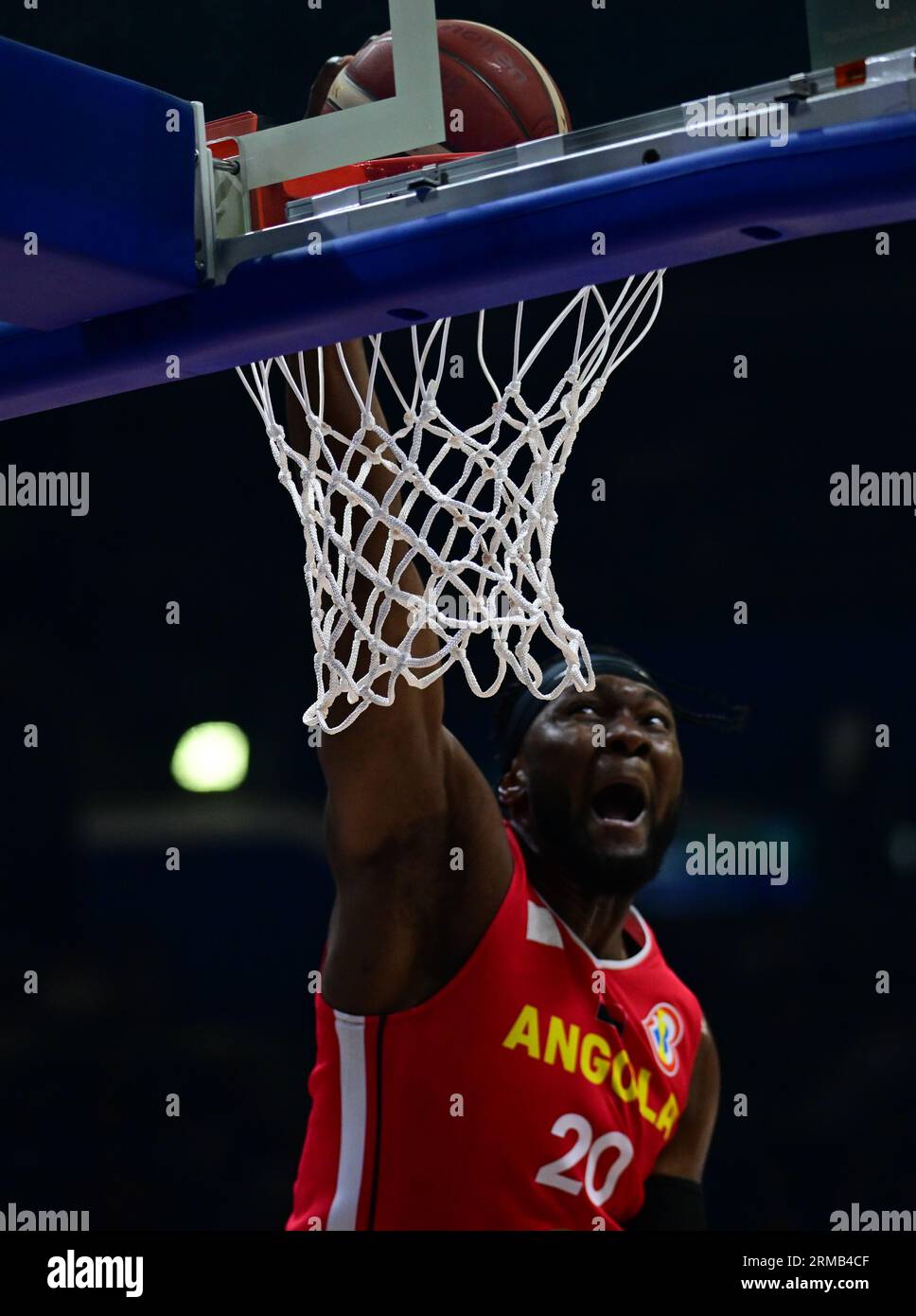 Quezon City, Philippines. 27th Aug, 2023. Bruno Fernando of the Angola men basketball team seen in action during the FIBA Men's Basketball World Cup 2023 match between Philippines and Angola at the Araneta Coliseum. Final score; Angola 80:70 Philippines. Credit: SOPA Images Limited/Alamy Live News Stock Photo