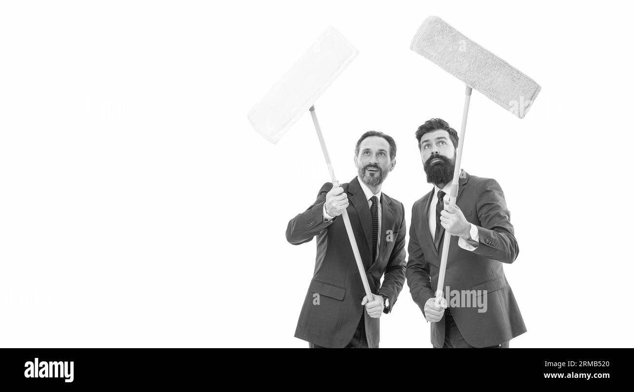 Mop suit Black and White Stock Photos & Images Alamy