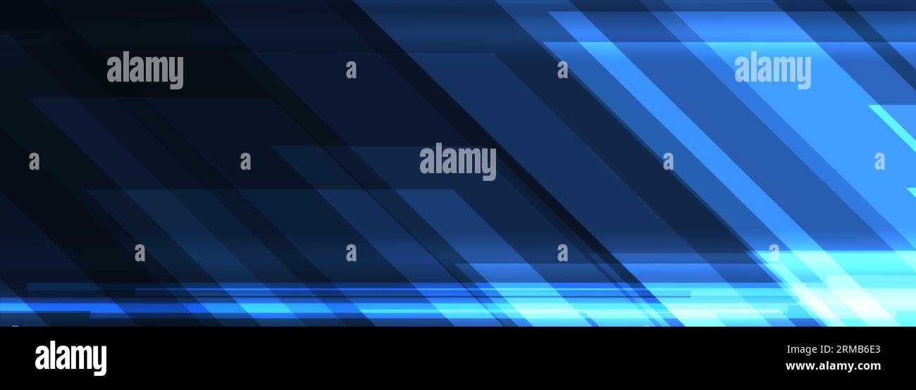 Dark blue technology abstract background with geometric diagonal lines ...