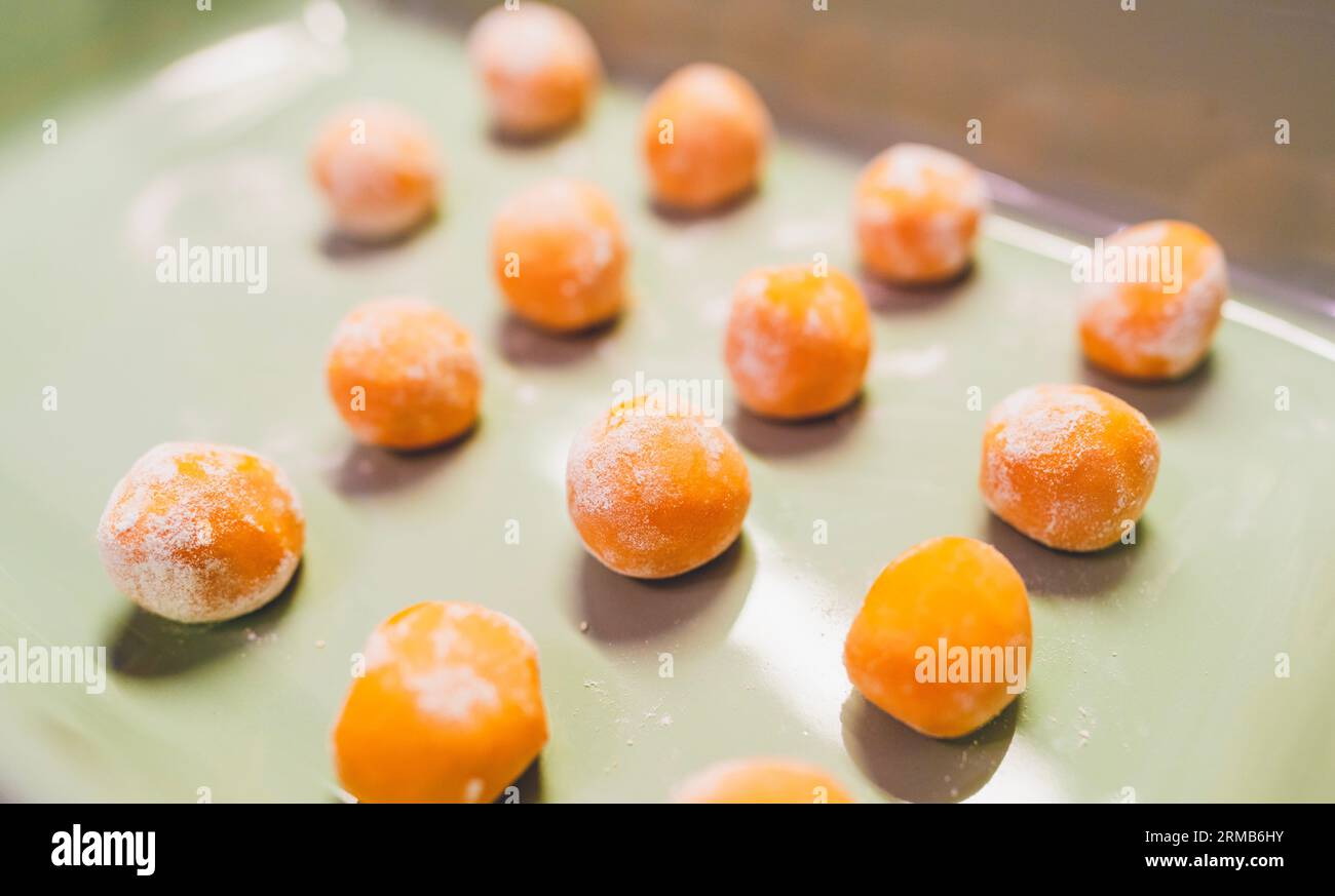 Sweet potato ball dessert Stock Photo