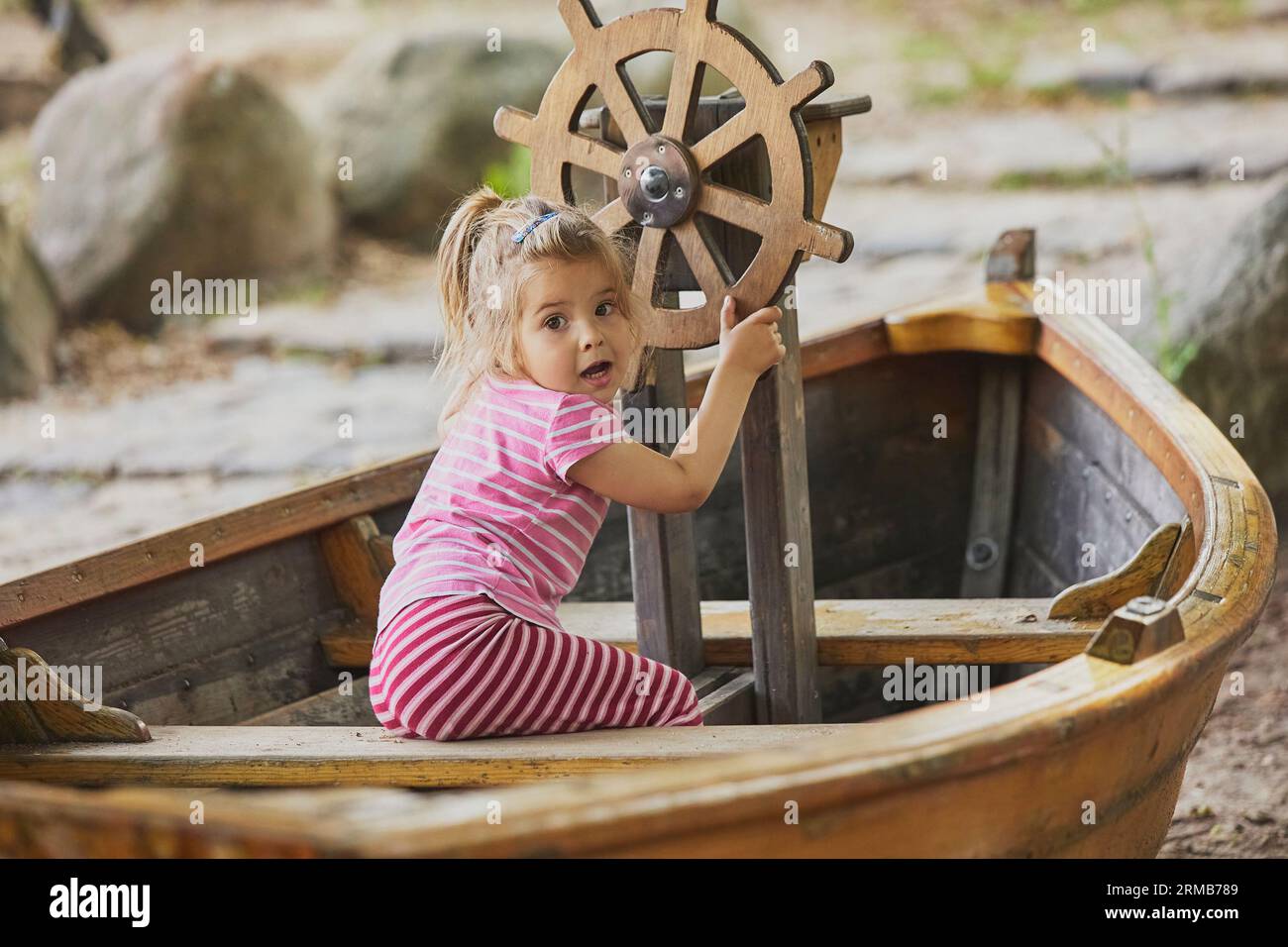 Child playing in outdoor park hi-res stock photography and images - Alamy