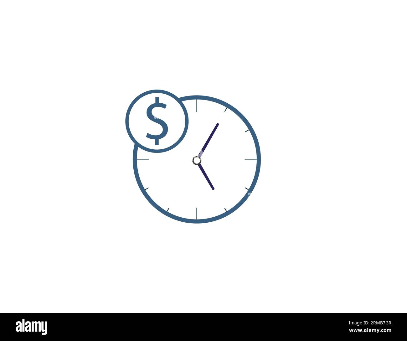 Overtime, money, working icon. Vector illustration. Stock Vector
