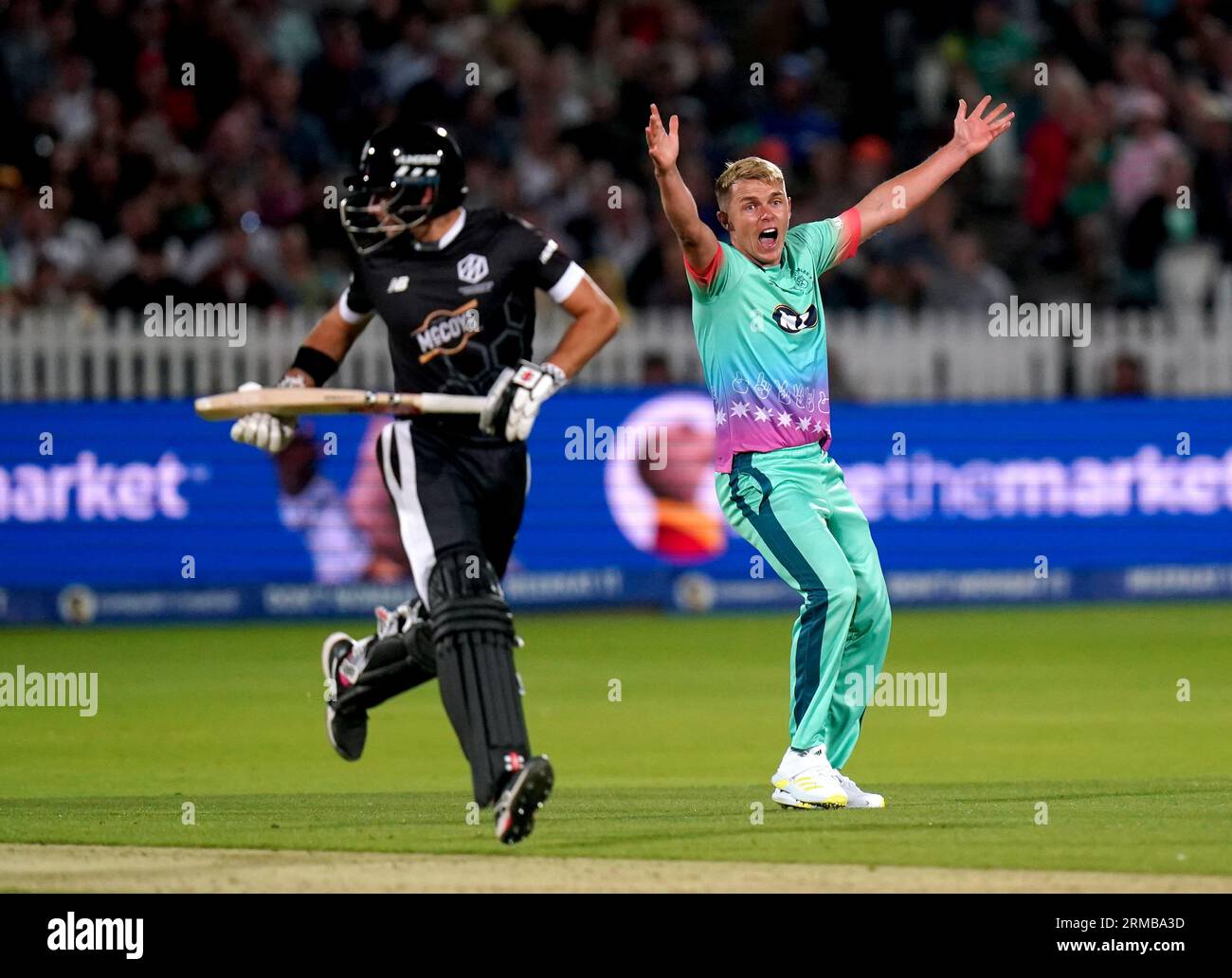 Oval Invincibles' Sam Curran successfully appeals for the wicket of ...