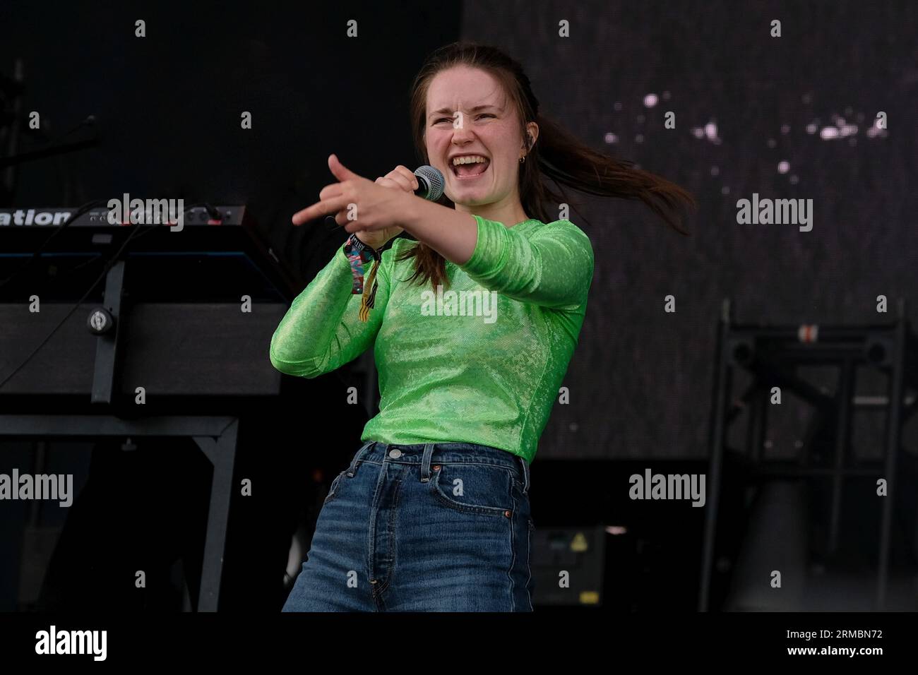 Portsmouth, UK. 27th Aug, 2023. Norwegian singer songwriter and Scandipop artist Sigrid Solbakk Raabe, Norwegian charts number one and number two in the UK album charts, performing live on stage at Victorious festival. (Photo by Dawn Fletcher-Park/SOPA Images/Sipa USA) Credit: Sipa USA/Alamy Live News Stock Photo