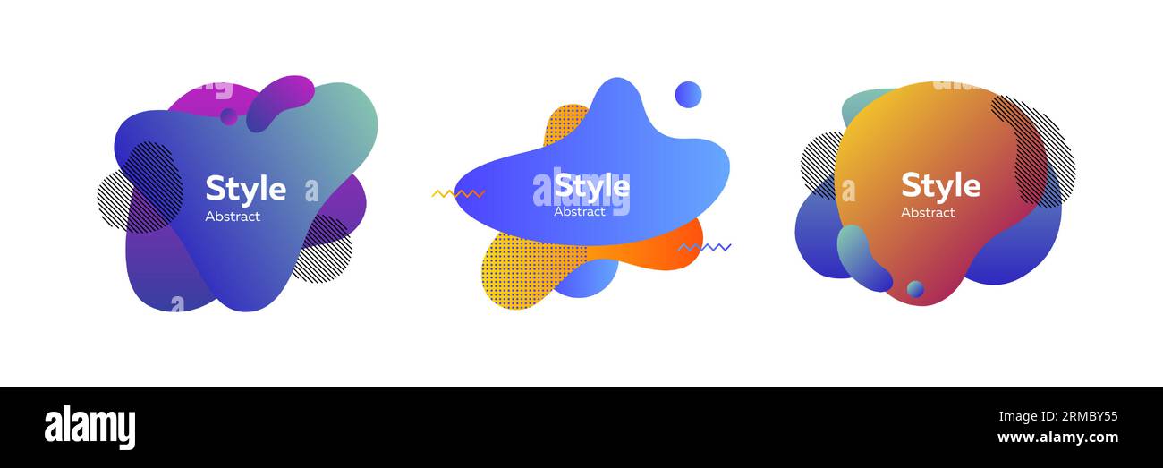 Set of abstract vector forms. Advertising concept Stock Vector Image ...