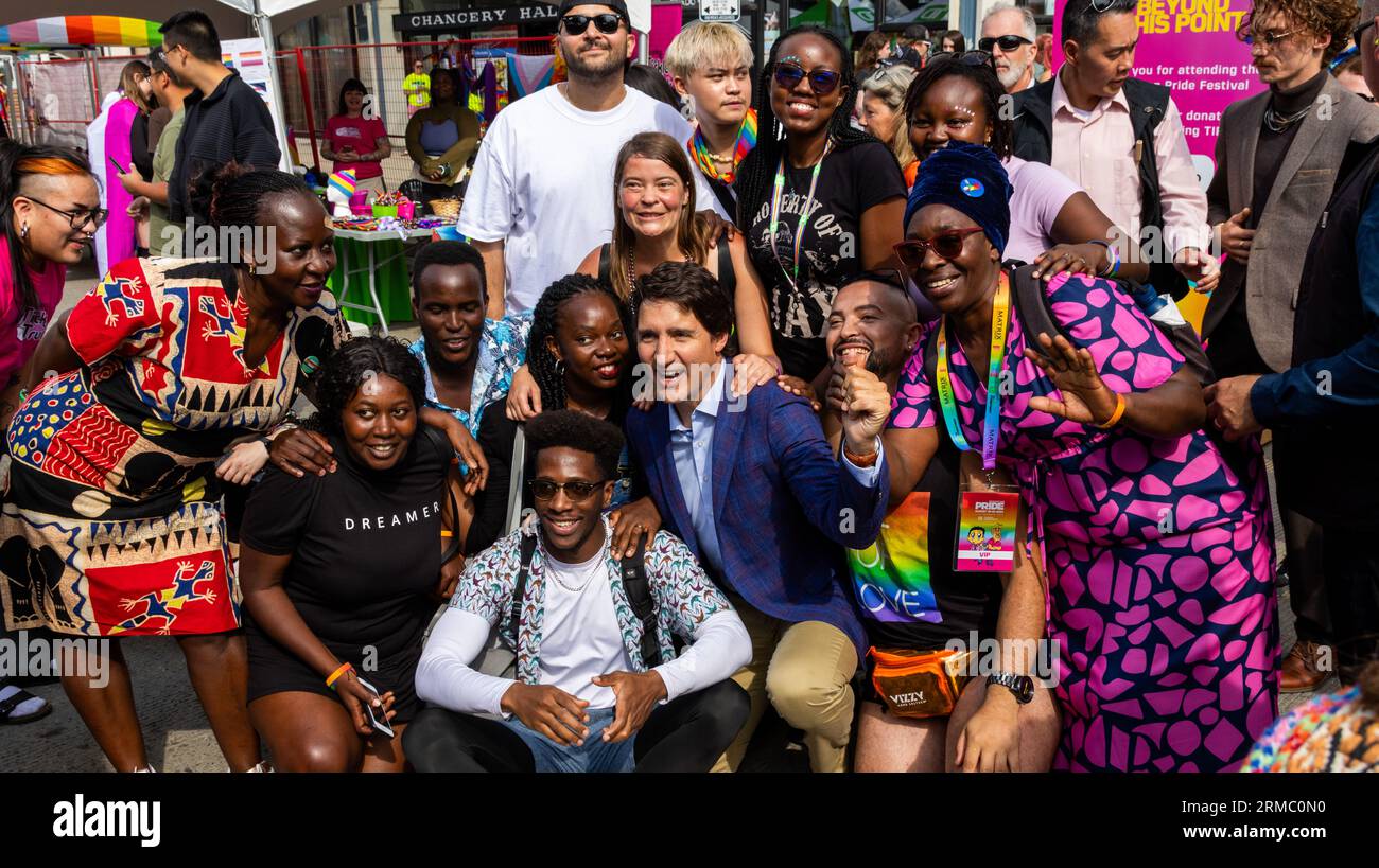 The Canadian Prime Minister the Honorable Justin Trudeau meets with ...