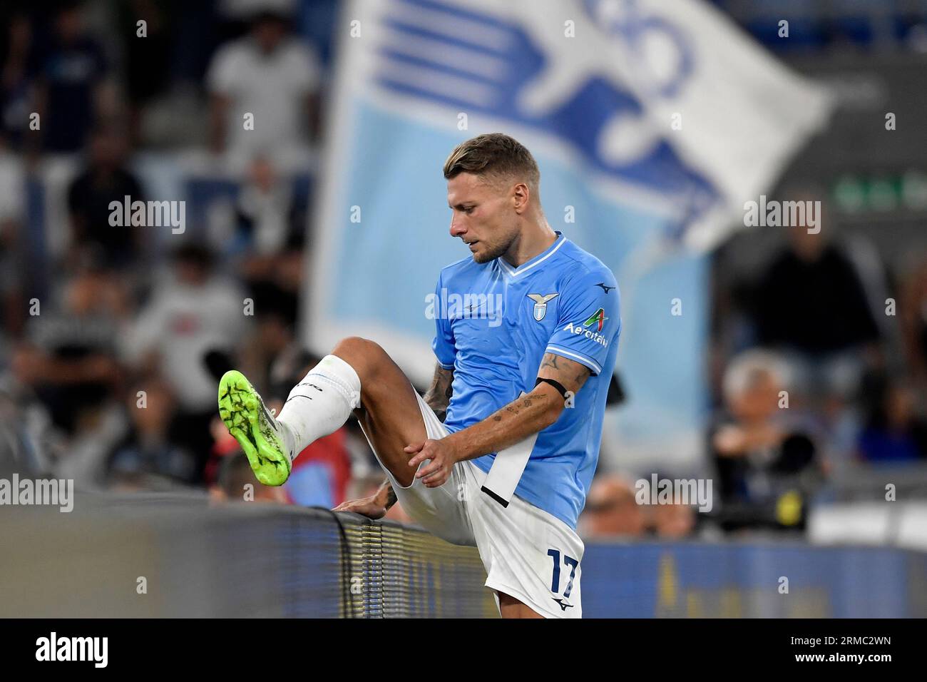 the starting line up of Genoa CFC during football Match, Stadio Olimpico,  Lazio v Genoa, 27 Aug 2023 (Photo by AllShotLive/Sipa USA) Credit: Sipa  US/Alamy Live News Stock Photo - Alamy