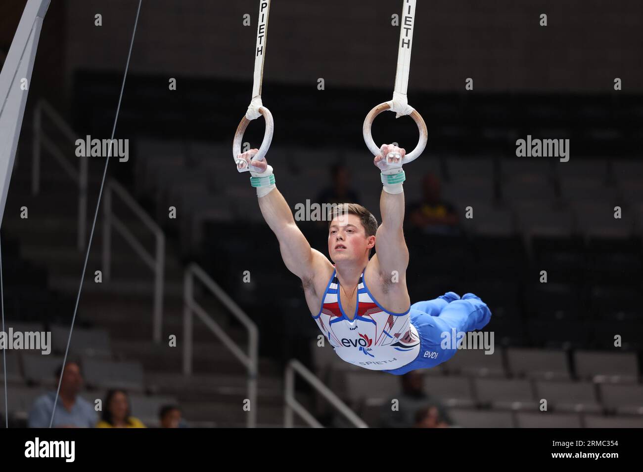 San Jose, California. 26th Aug, 2023. August 26, 2023: Gymnast Alex ...