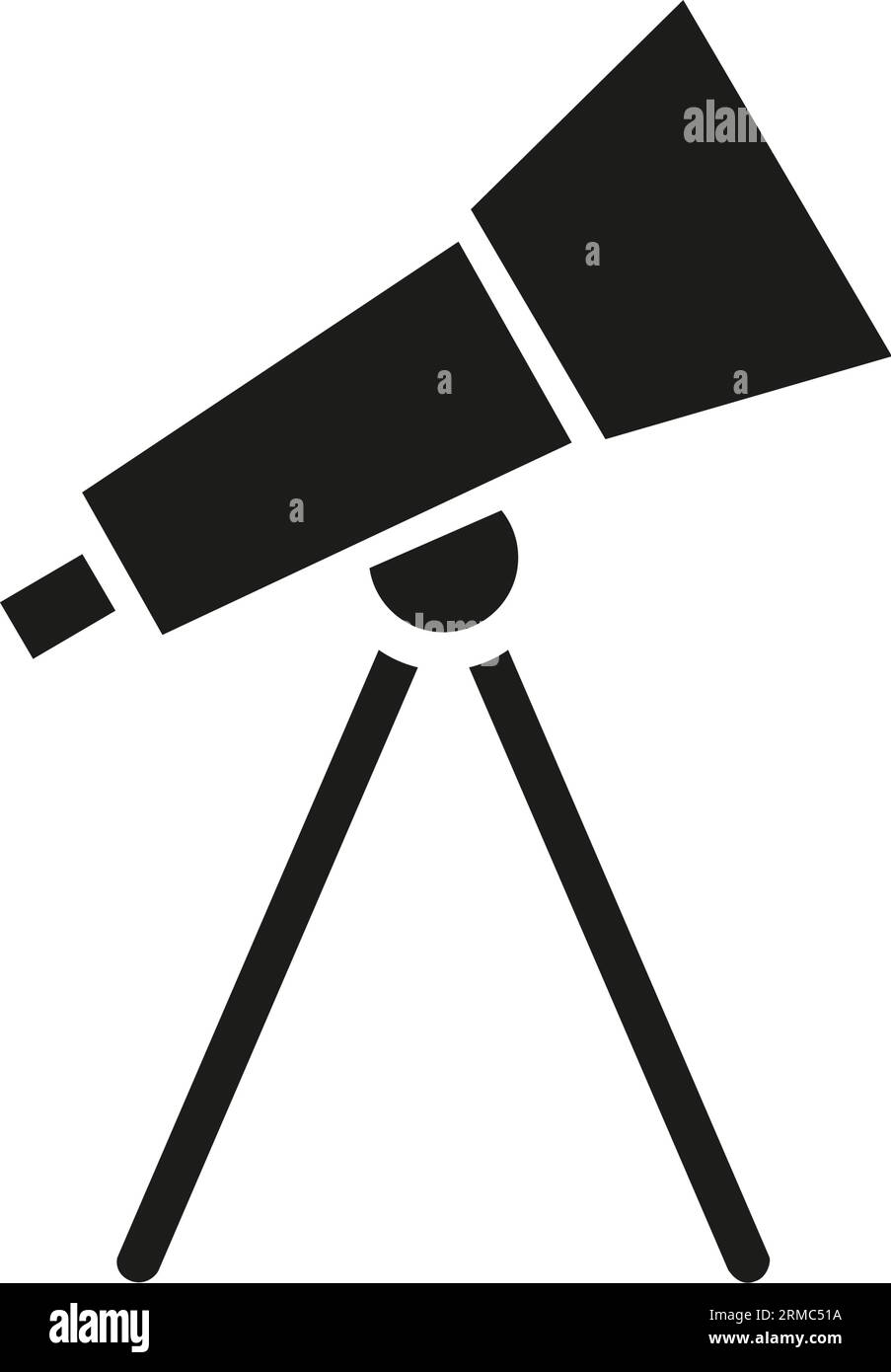 Telescope for astronomy classroom icon stock vector image art alamy