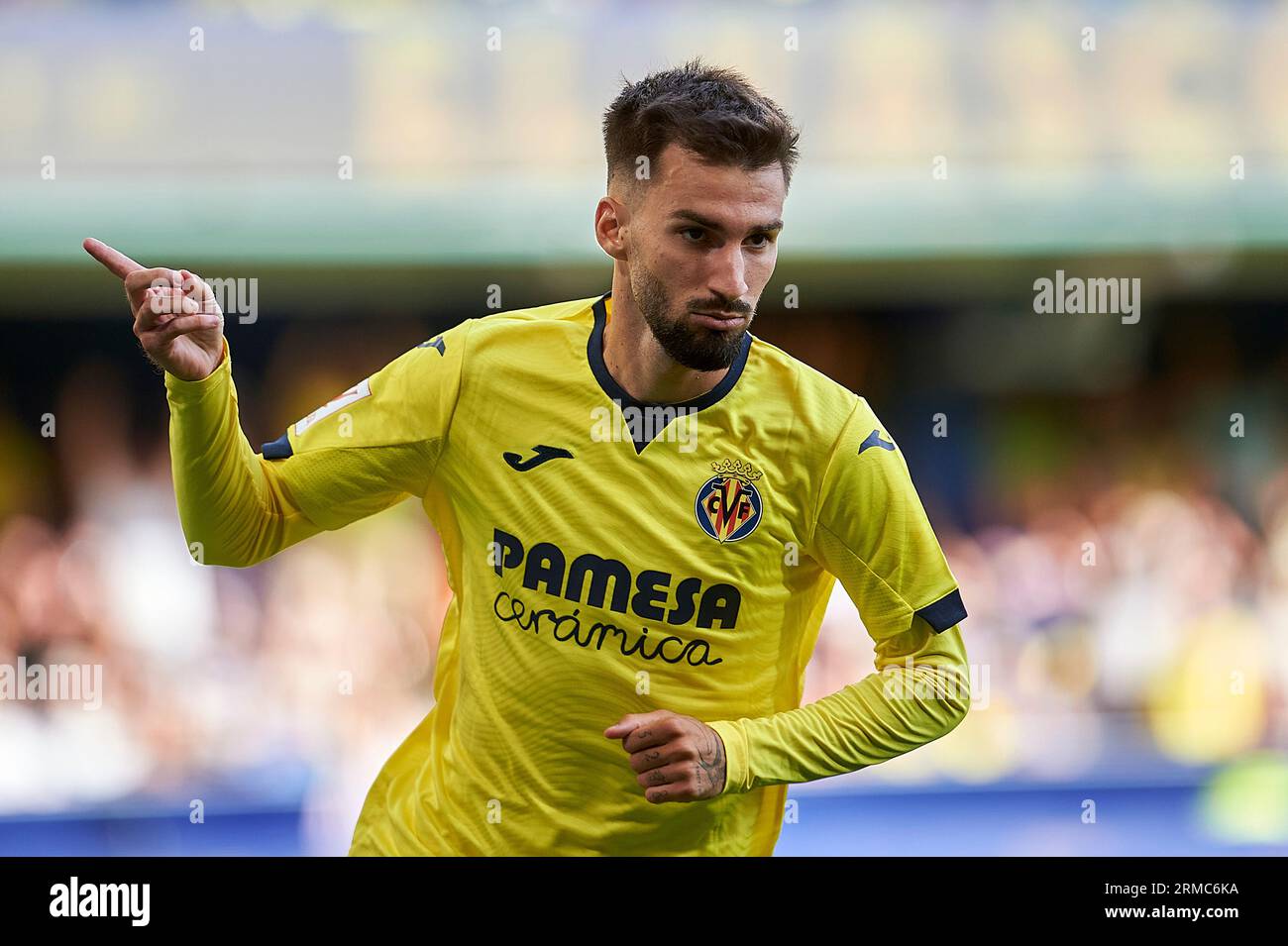 Goal Celebration Alex Baena of Villarreal CF, Alexander Sorloth of  Villarreal CF in action during the La Liga EA Sport Regular Season Round 3  on augus Stock Photo - Alamy