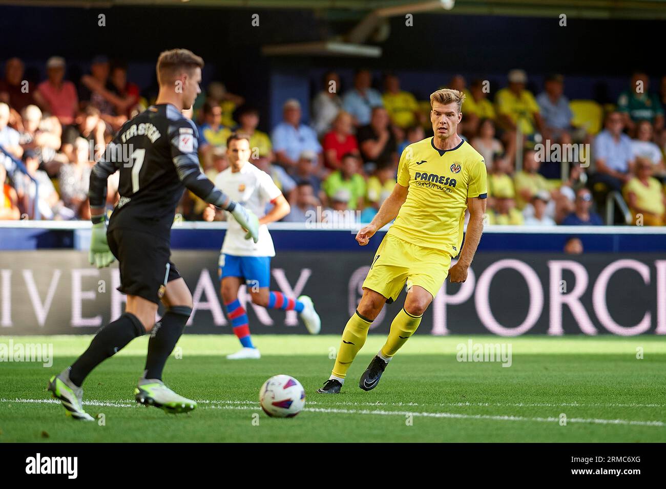 Goal Celebration Alex Baena of Villarreal CF, Alexander Sorloth of  Villarreal CF in action during the La Liga EA Sport Regular Season Round 3  on augus Stock Photo - Alamy