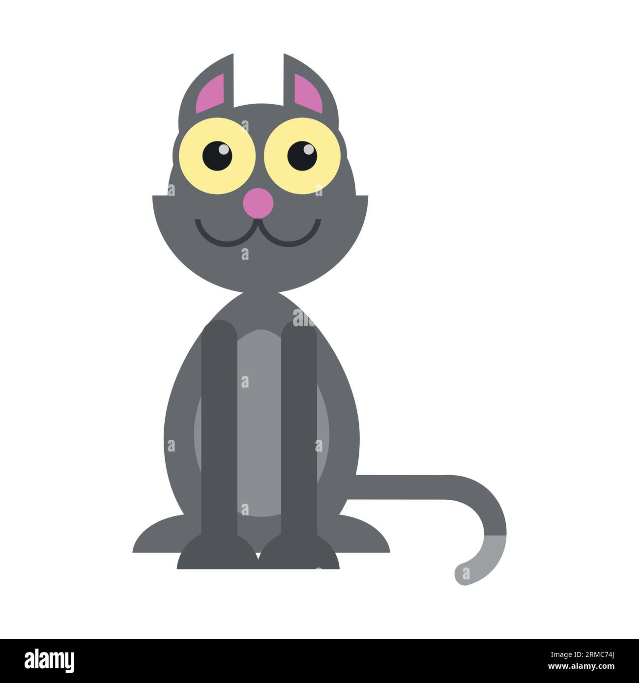 Black Cat Head Round Face Icon Cute Cartoon Character Kitty Whisker Baby  Pet Collection Funny Kitten White Background Isolated Flat Design Stock  Illustration - Download Image Now - iStock