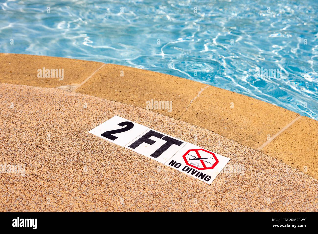 1M - Adhesive Swimming Pool Depth Marker Sticker - 6 In X