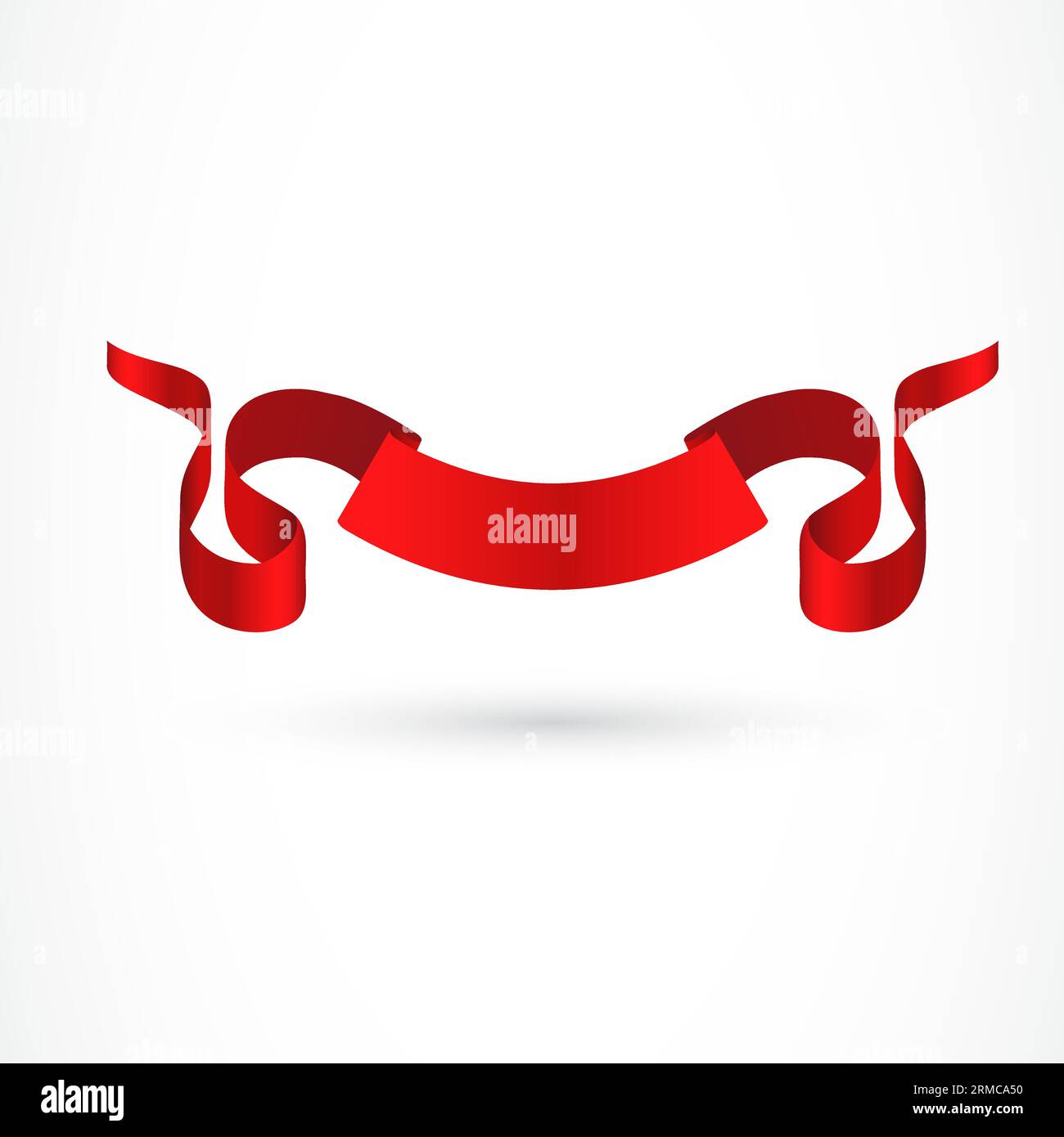 Red Ribbon Illustration Stock Vector Image & Art - Alamy