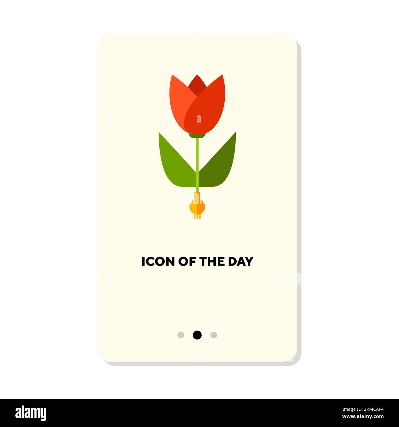 Tulip flat icon Stock Vector Image & Art - Alamy