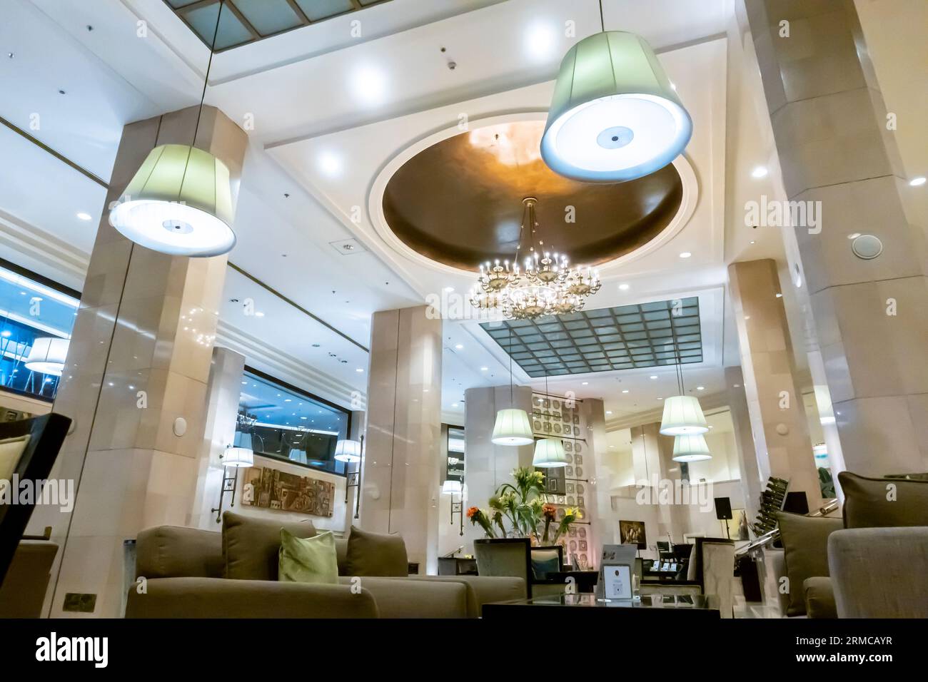 Lobby area in Sheraton Amman Al Nabil Hotel Jordan Stock Photo