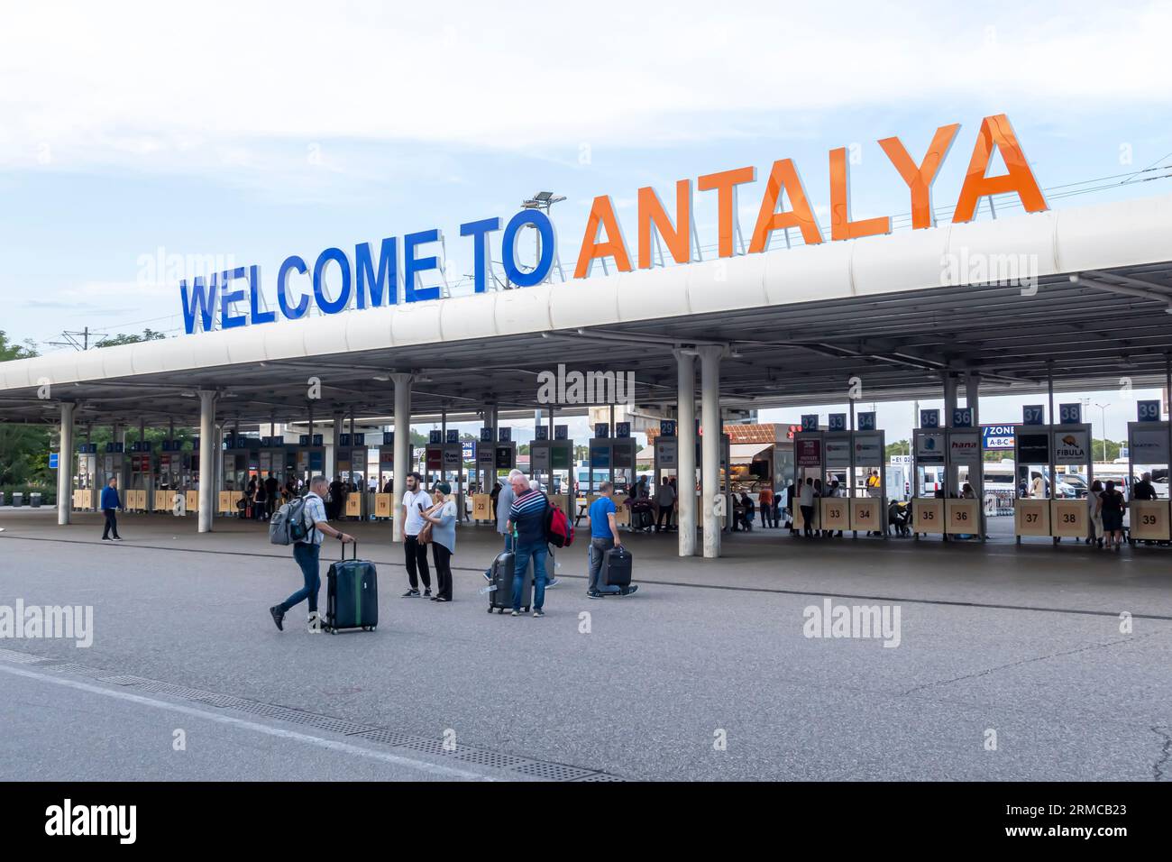 Antalya International Airport Turkey, exterior Stock Photo