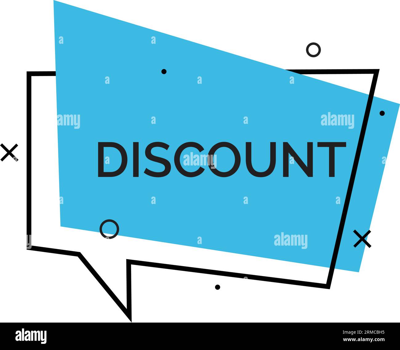 Discount frame banner speech Cut Out Stock Images & Pictures - Alamy