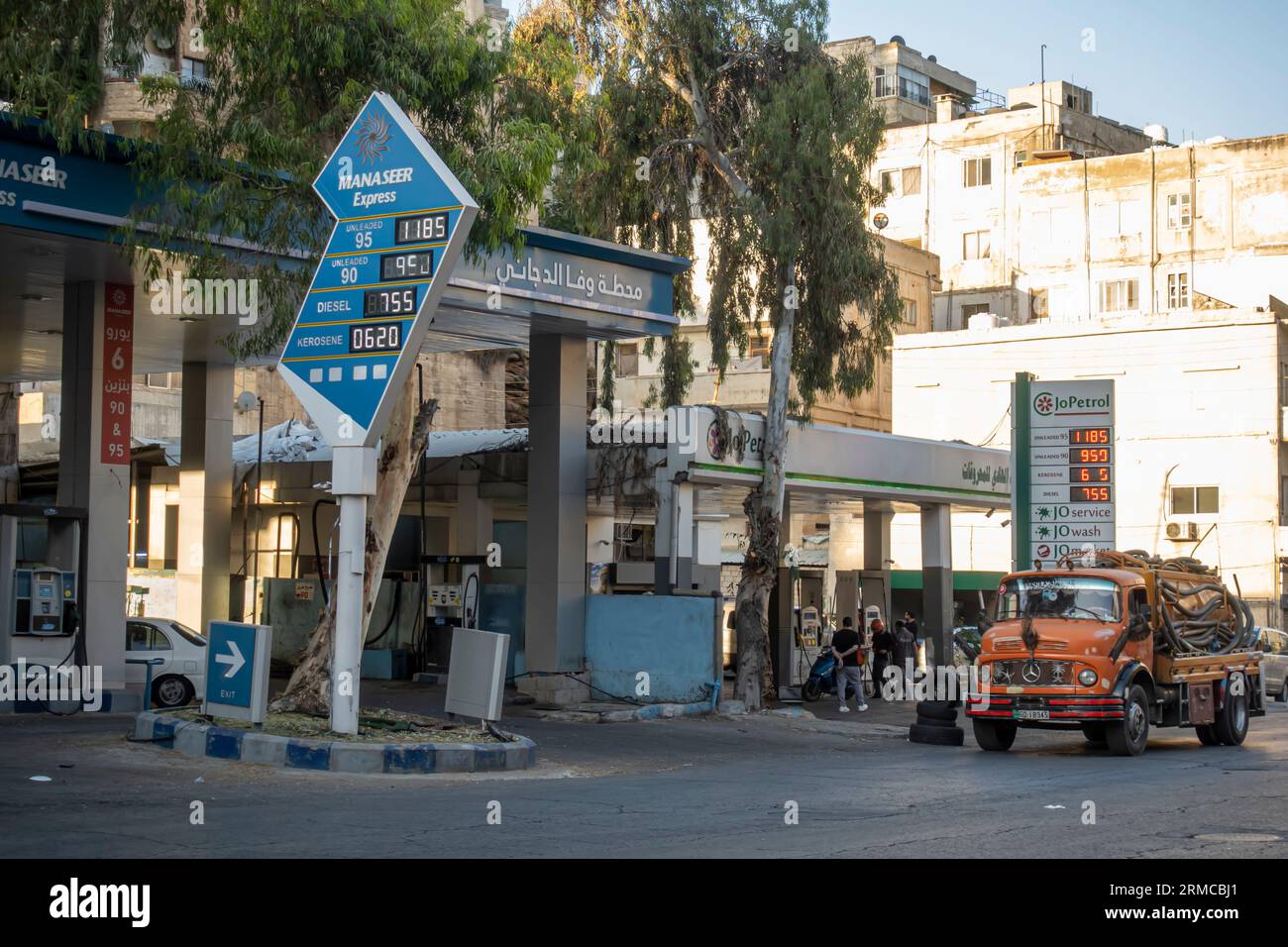 Manaseer Jo Petrol Jopetrol gas station in Amman Jordan Stock Photo Alamy