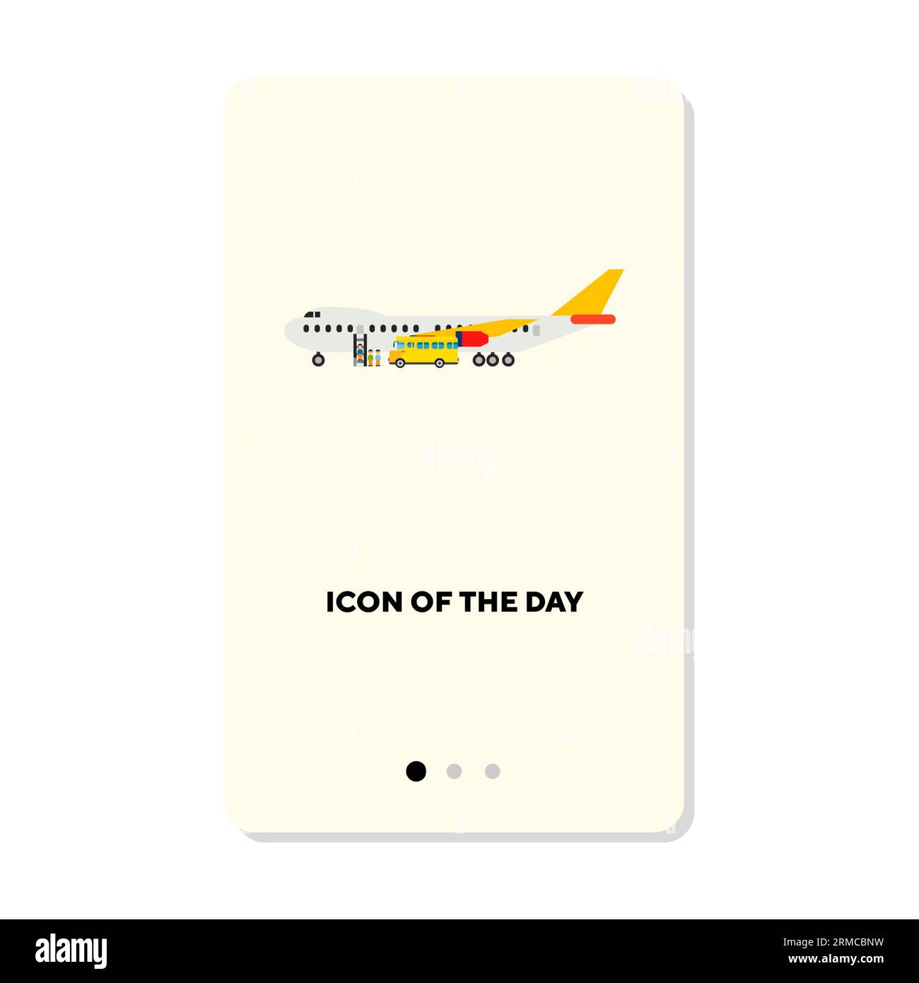 Travelling by plane flat icon Stock Vector Image & Art - Alamy