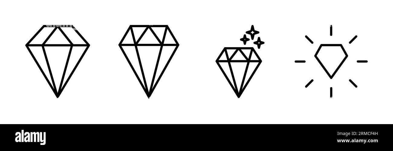 Diamond icon vector. gem icon. crystal stone Stock Vector Image & Art ...