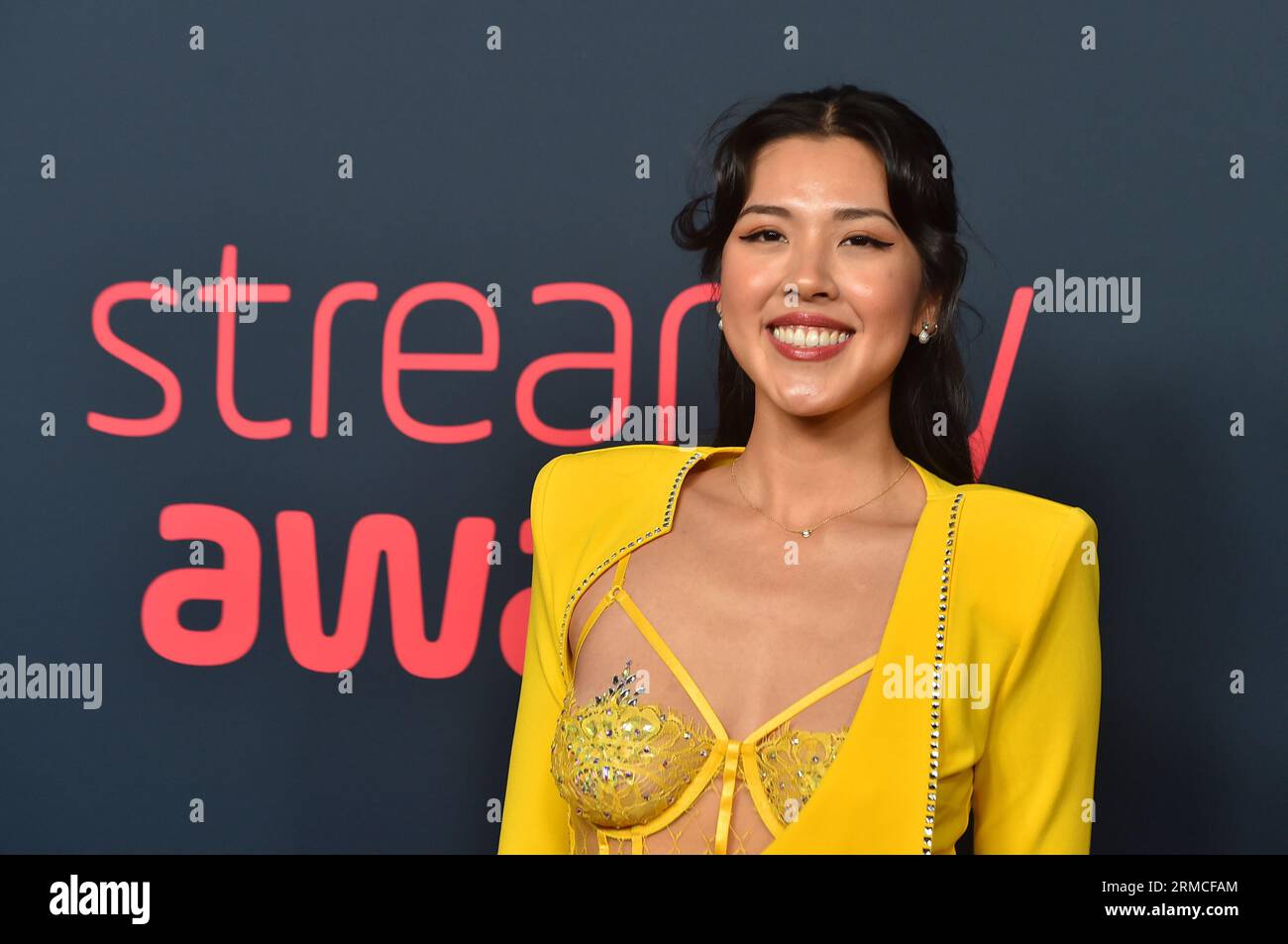 Chelsea Sik arrives at the Streamy Awards on Sunday, Aug. 27, 2023, at the Fairmont Century