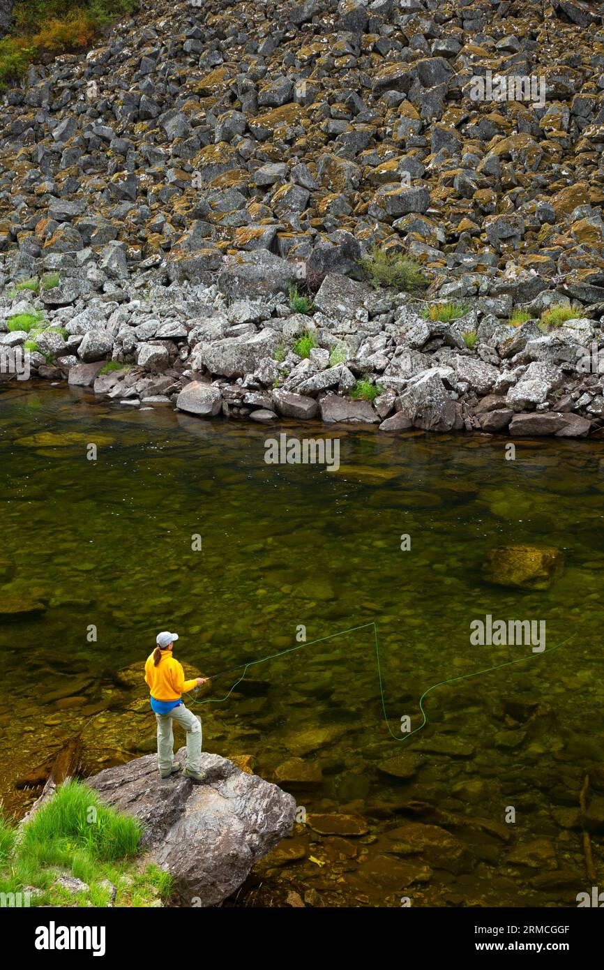 Fly fishing, Lochsa Wild and Scenic River, Clearwater National Forest