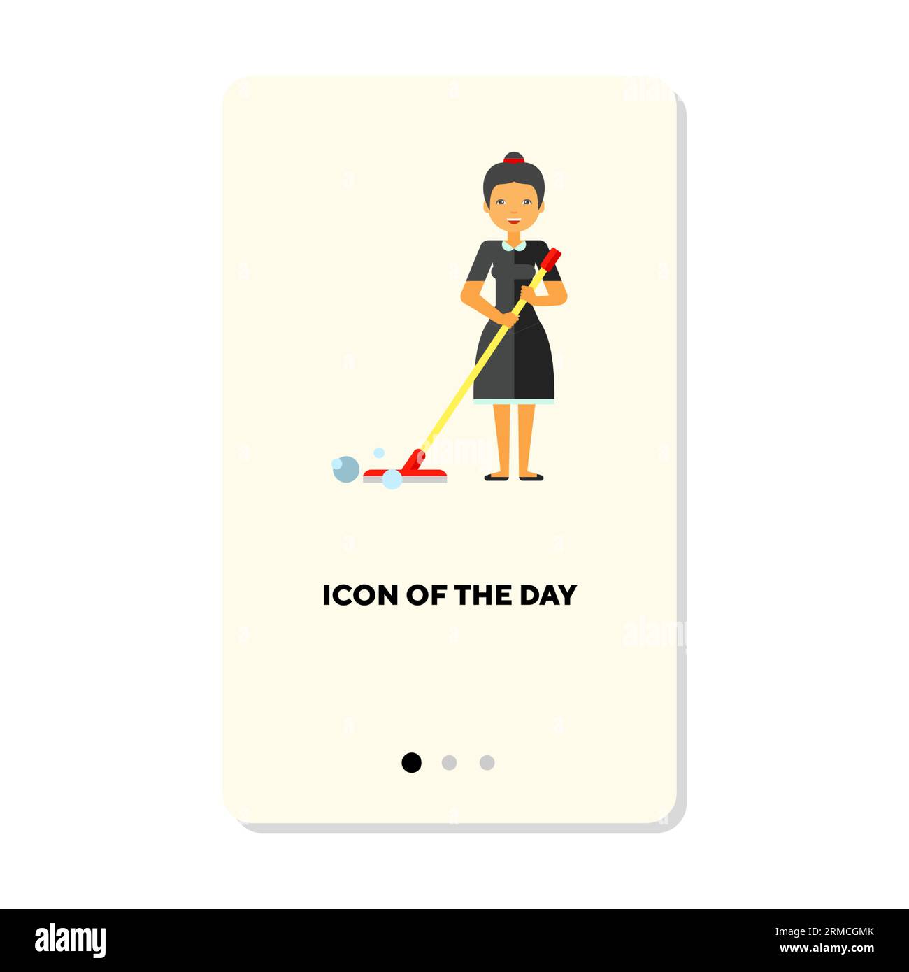 Hotel cleaning staff cartoon hi-res stock photography and images - Alamy