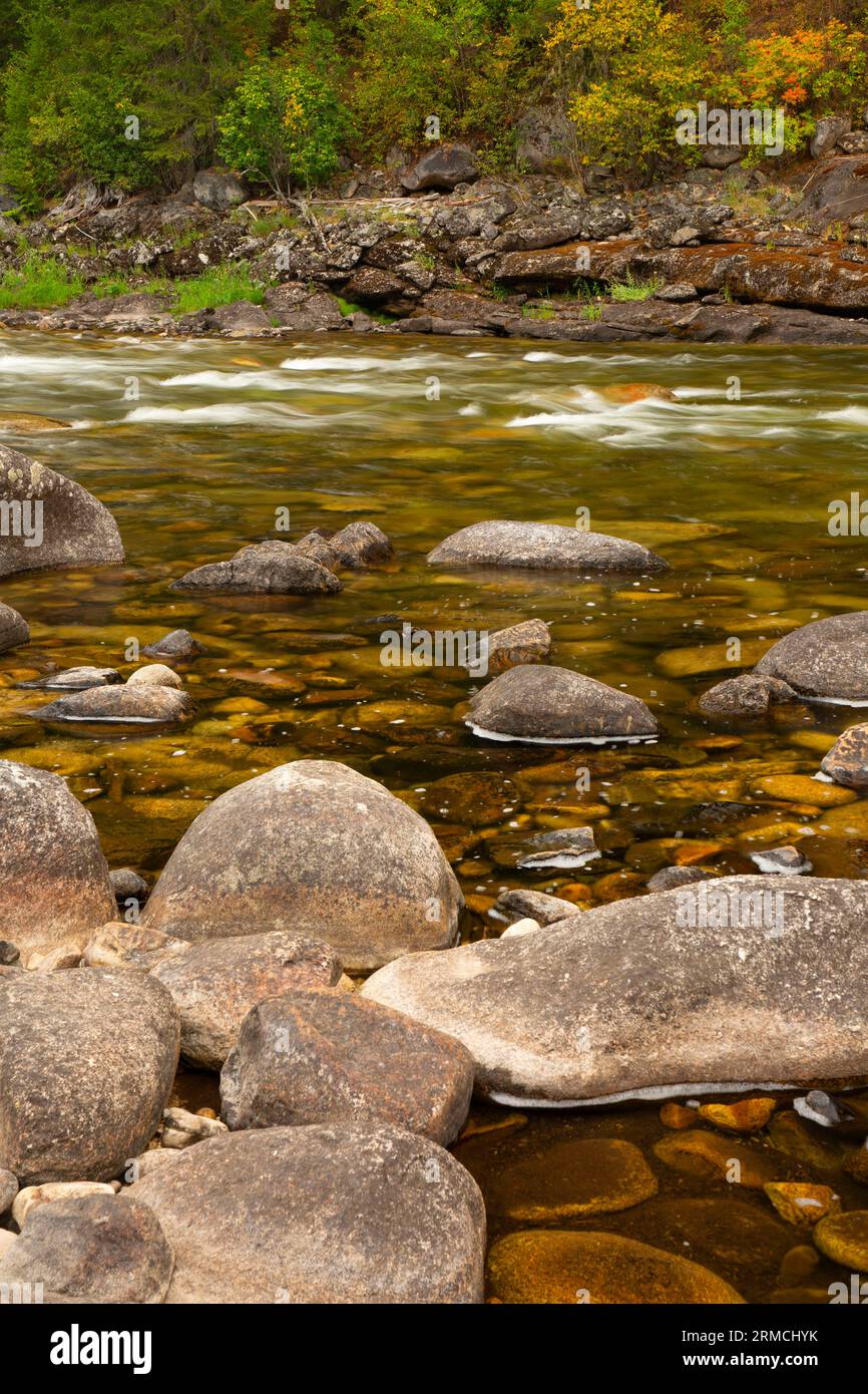 Lochsa Wild and Scenic River, Clearwater National Forest, Northwest Passage Scenic Byway, Idaho Stock Photo