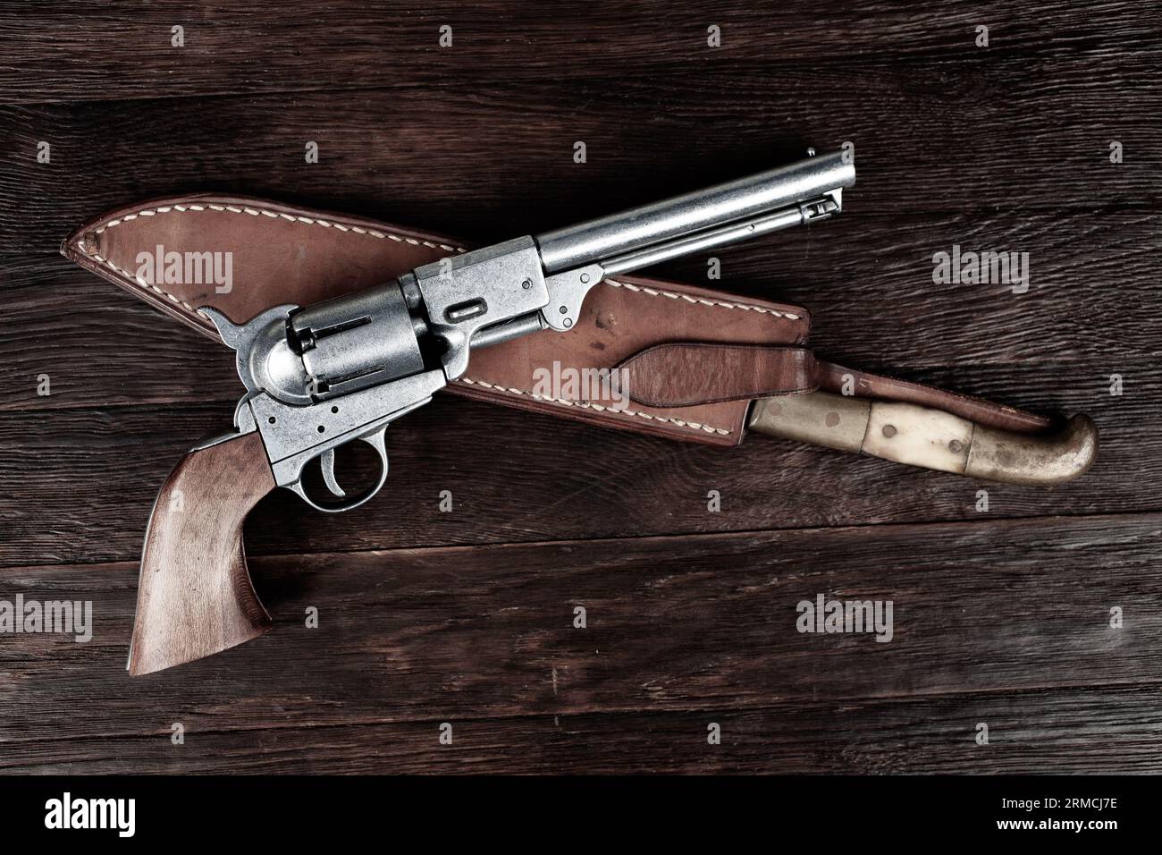 Le pistolet jouet vintage en métal du type Colt 38 special