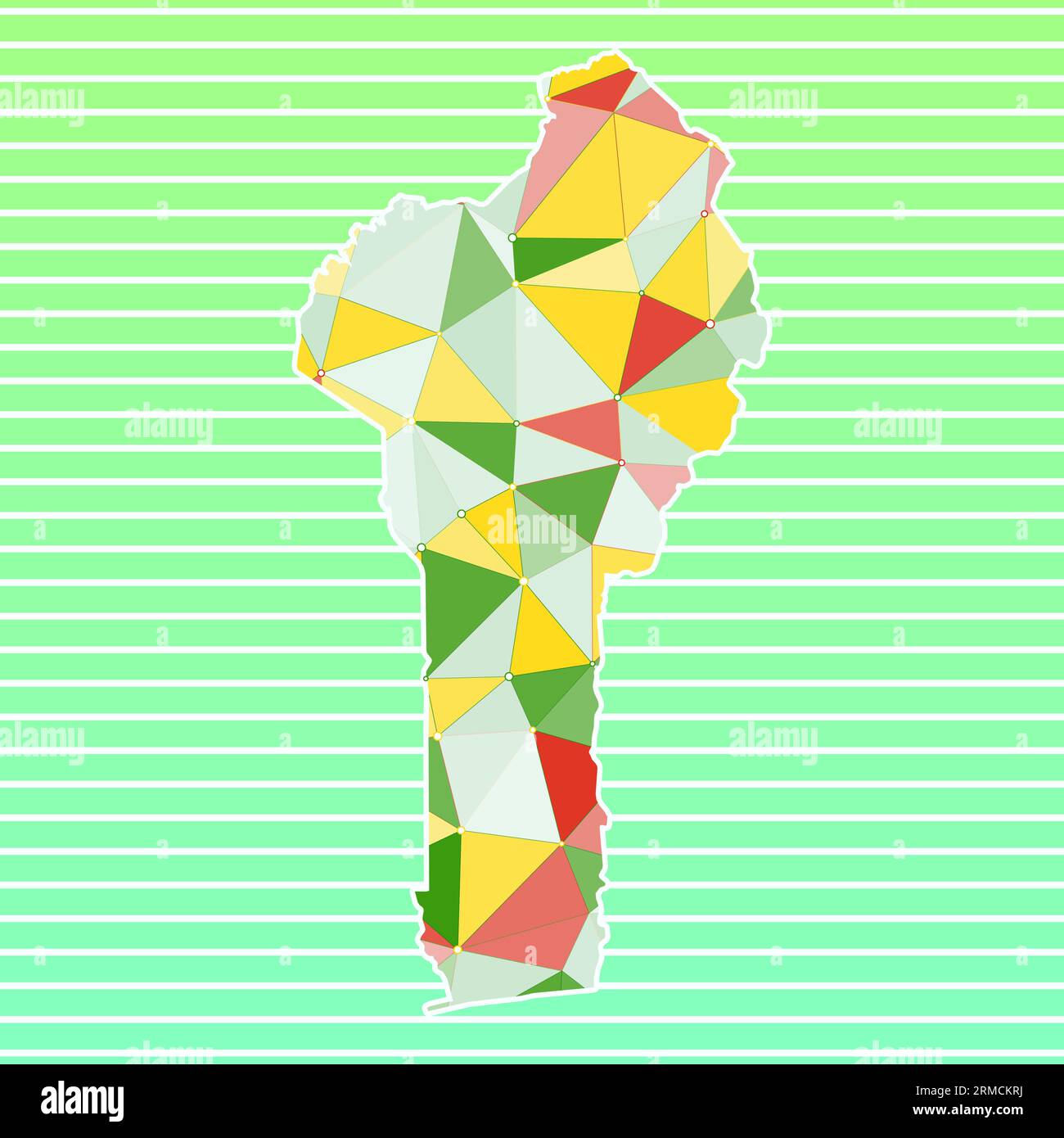 Benin vector illustration. Benin design on gradient stripes background. Technology, internet, network, telecommunication concept. Stock Vector