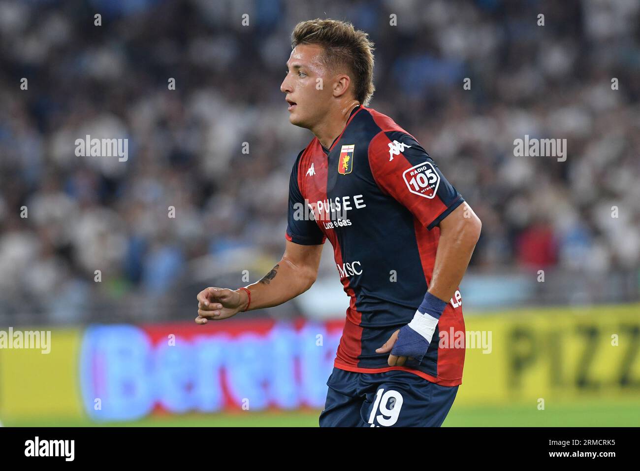 the starting line up of Genoa CFC during football Match, Stadio Olimpico,  Lazio v Genoa, 27 Aug 2023 (Photo by AllShotLive/Sipa USA) Credit: Sipa  US/Alamy Live News Stock Photo - Alamy